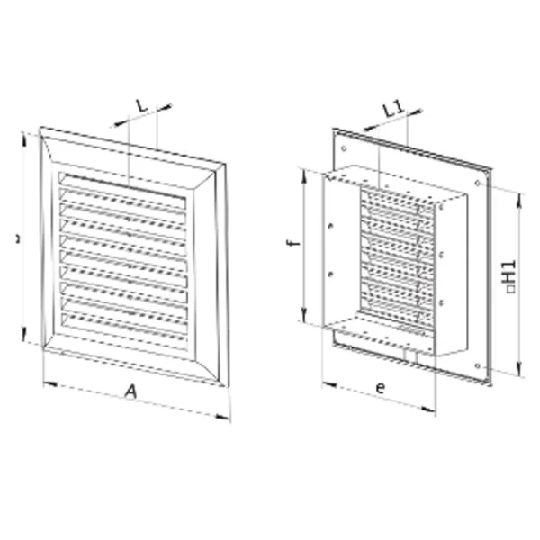 Grile de ventilare Ventika EL300 AR  Plastic / White photo 2