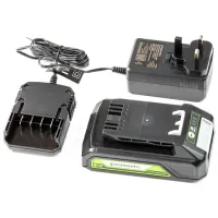 Set acumulatori și încărcător Greenworks GSK24B2  Li-Ion / 2 Ah / 24 V 