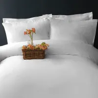 Lenjerie de pat Issimo Home Pure Double White 300TC Satin