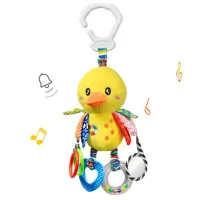 Jucărie moale Hoogar Animals HG0104005 0+ / Yellow photo 2