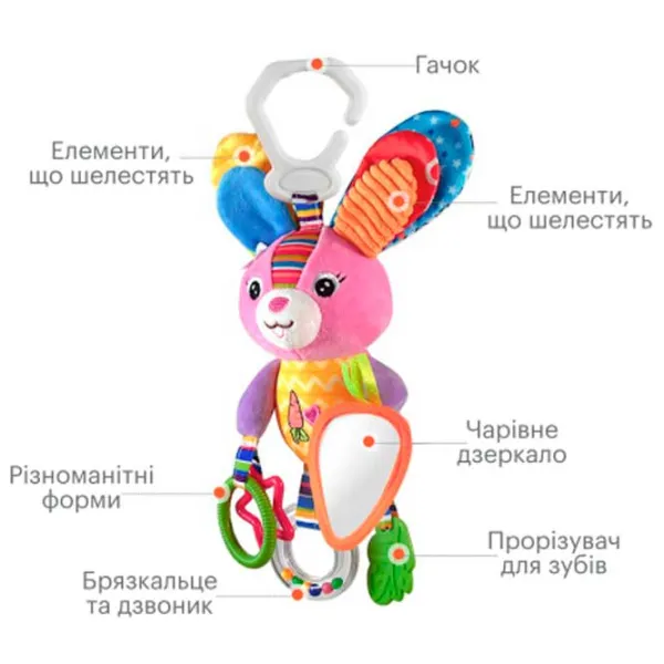 Игрушка для колясок и кроваток Hoogar Animals HG0104006  0+ / Разноцветный photo 3