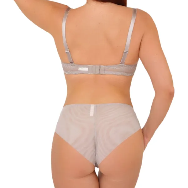 Set lengerie pentru femei Balaloum AP9405/1 75D / Coffee / Slip photo 3