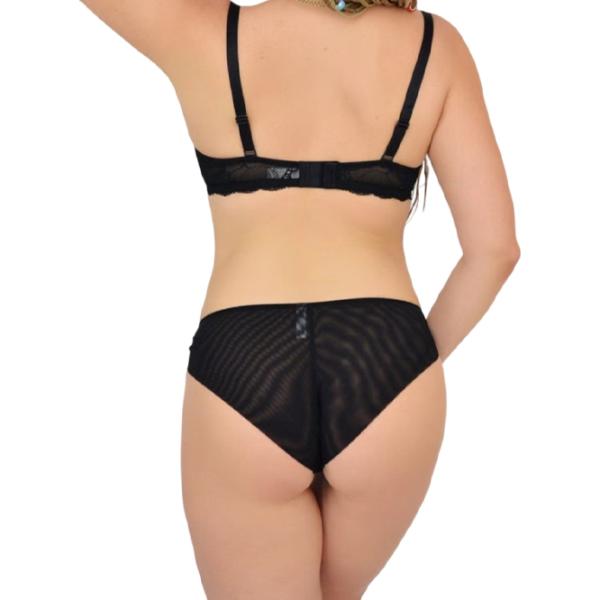 Set lengerie pentru femei Balaloum AP9405 75C / Black / Push-up photo 3