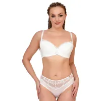 Комплект нижнего белья для женщин Balaloum AP9405 85C / Слоновая кость / Пуш-ап