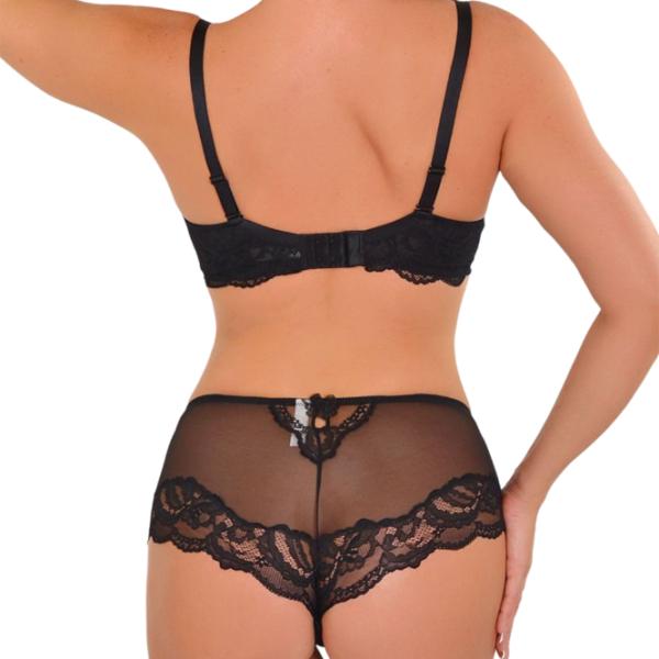 Set lengerie pentru femei Balaloum AP9410/1 85E / Black / Dantelă photo 3