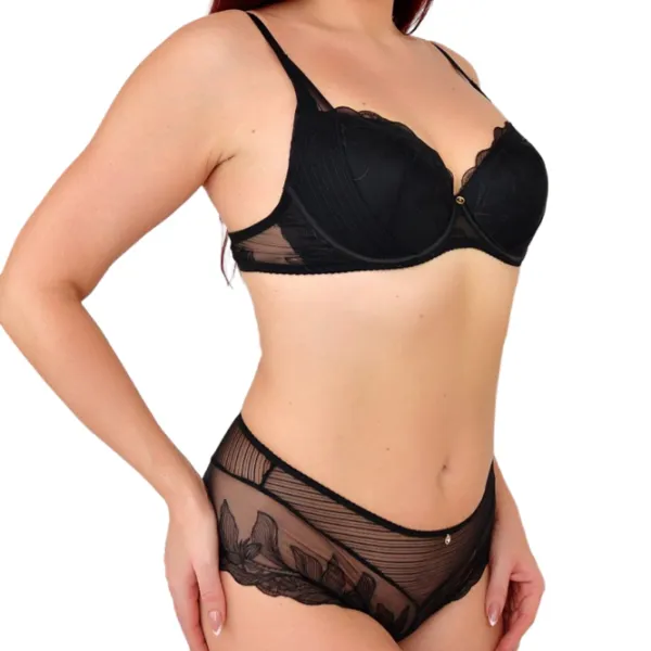 Set lengerie pentru femei Balaloum AP9420  75B / Black /  photo 2