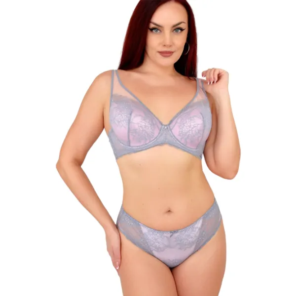 Set lengerie pentru femei Balaloum AP9424  85C / Gray /  photo 1