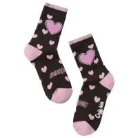 Șosete pentru fetiţe Conte SOF-TIKI 7C-46 18 / Chocolate