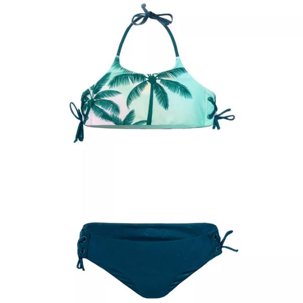 Costum de baie pentru fete Martes aquawave haly kids palms print 134 / Multicolor photo 1