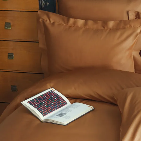 Lenjerie de pat Issimo Home Simply Double Terra Cota Satin photo 3 Lenjerie de pat Issimo Home Simply Double Terra Cota Satin photo 3