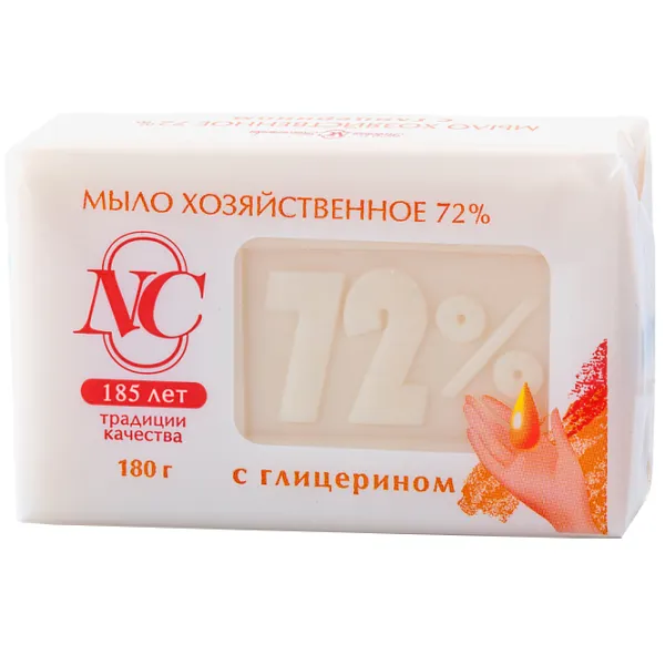 Мыло Невская Косметика Хозяйственное 72% 180 г photo 1