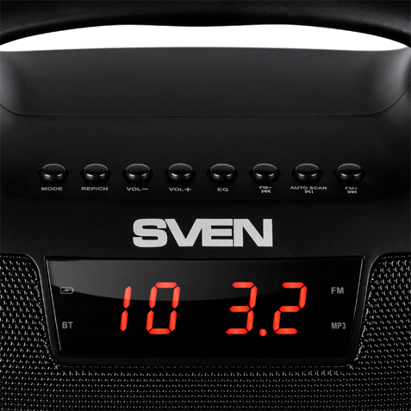Портативная колонка Sven PS-460 18 Вт/ Черный photo 4 Портативная колонка Sven PS-460 18 Вт/ Черный photo 4