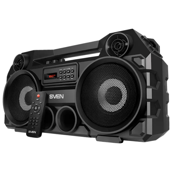 Boxă portabilă Sven PS-580 2 x 18 W/ Black photo 1 Boxă portabilă Sven PS-580 2 x 18 W/ Black photo 1