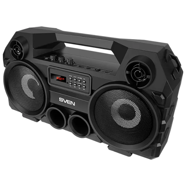 Boxă portabilă Sven PS-580 2 x 18 W/ Black photo 3 Boxă portabilă Sven PS-580 2 x 18 W/ Black photo 3