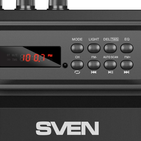 Boxă portabilă Sven PS-580 2 x 18 W/ Black photo 4 Boxă portabilă Sven PS-580 2 x 18 W/ Black photo 4