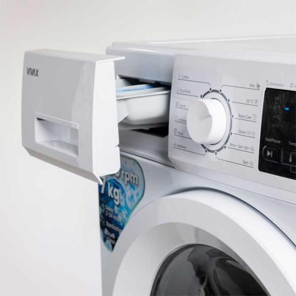 Стиральная машина Vivax WFL-120712CD 7 кг / 1200 об/мин / Белый photo 6 Стиральная машина Vivax WFL-120712CD 7 кг / 1200 об/мин / Белый photo 6