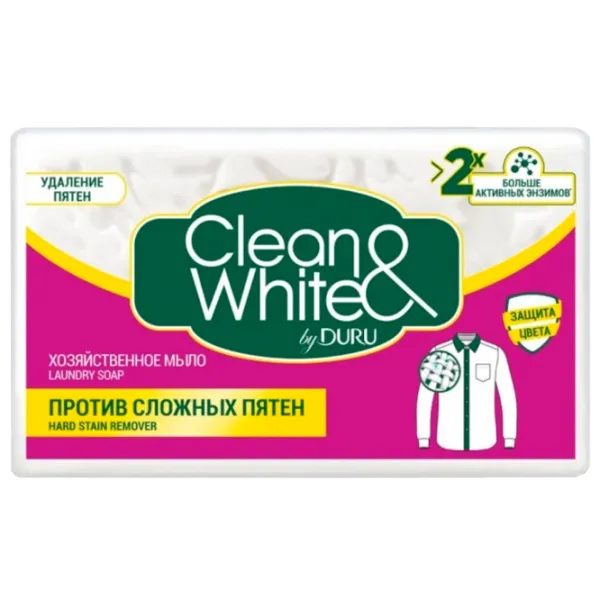 Săpun solid Duru Clean & White 120 g photo 1