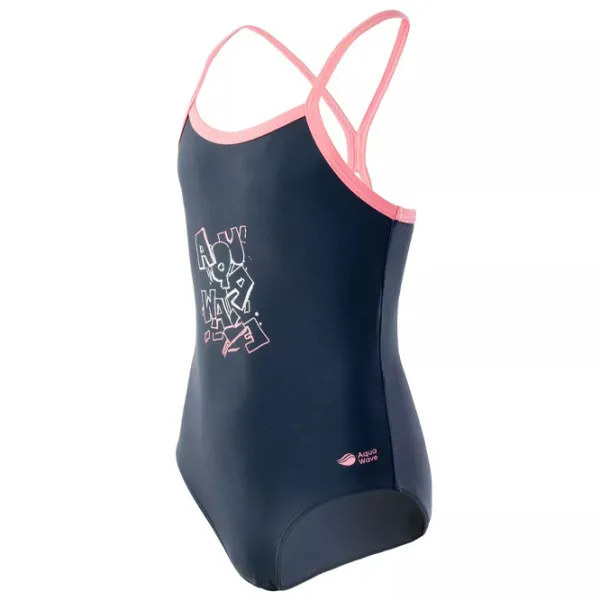 Costum de baie pentru fete Iguana aquawave velanti jr blueberry/conch shell 152 / Blue photo 2