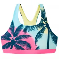 Costum de baie pentru fete Iguana quawave rodani top jr palms print 164 / Multicolor