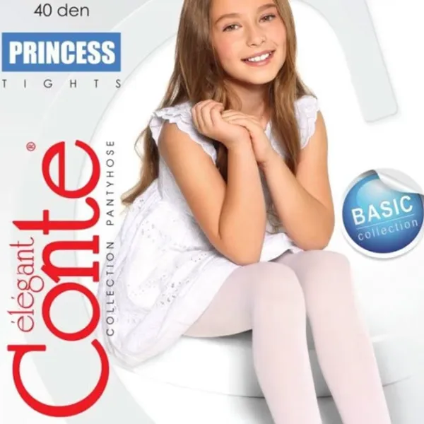 Colanți pentru fetiţe Conte Princess 128 - 134 / Black photo 2