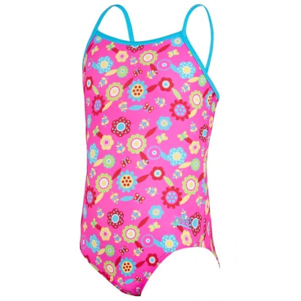 Costum de baie pentru fete Zoggs Zoggs junior flora yaroomba floral 20 / Pink photo 1