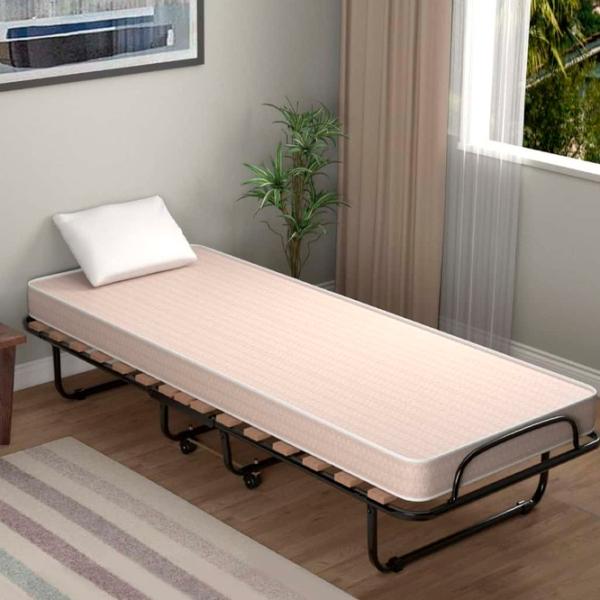 Раскладушка Costway HW69255  / 120 кг / Черный photo 4 Раскладушка Costway HW69255  / 120 кг / Черный photo 4
