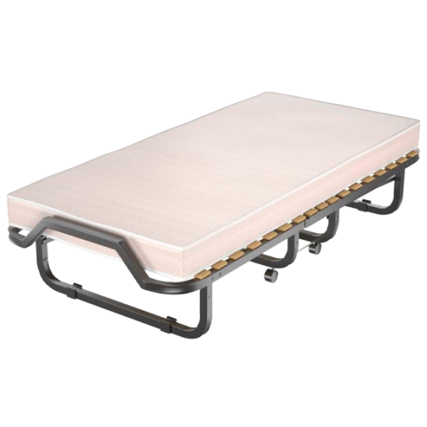 Раскладушка Costway HW69887 холст / 110 кг / Черный photo 1