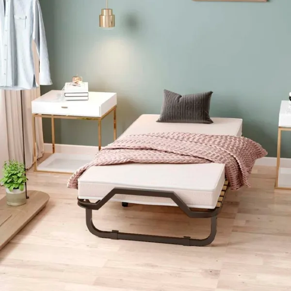 Раскладушка Costway HW69887 холст / 110 кг / Черный photo 5