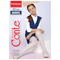 Colanți pentru fete Conte 16C-46 146 - 152 / White