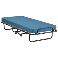 Pat pliant Costway HW69423NY Pânză / 125 kg / Black