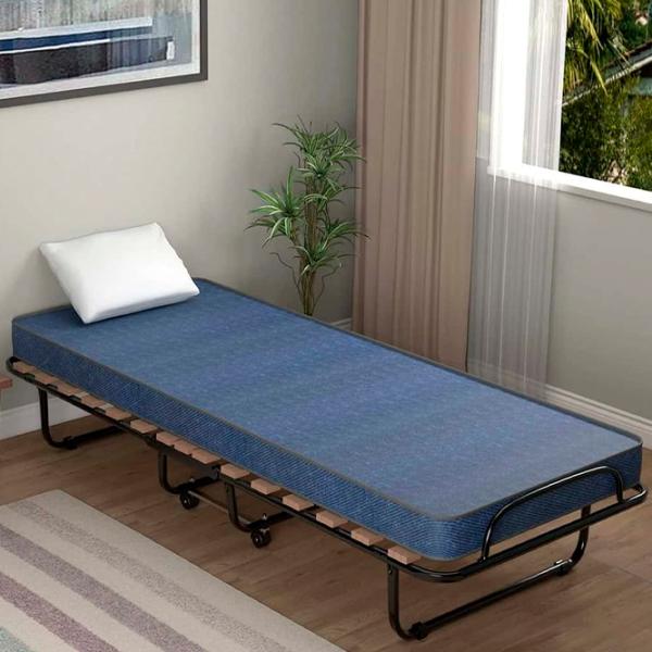 Раскладушка Costway HW69423NY холст / 125 кг / Черный photo 3 Раскладушка Costway HW69423NY холст / 125 кг / Черный photo 3