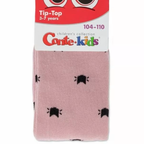 Colanți pentru fete Conte Kids TIP-TOP 104 - 110 / Pink photo 2