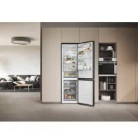 Frigider Haier HDW3620DNPD cu congelator jos 377 l / 200 cm / Graphite photo 13
