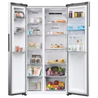 Frigider Haier HSR5918DWMP Side by Side 512 / 177 cm / Inox photo 6