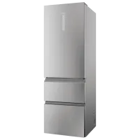 Холодильник Haier HTW5618DNMG с нижней морозильной камерой 360 л / 185 cm / Нержавеющая сталь
