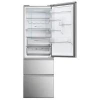 Frigider Haier HTW5618DNMG cu congelator jos 360 l / 185 cm / Inox photo 5