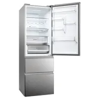 Frigider Haier HTW5618DNMG cu congelator jos 360 l / 185 cm / Inox photo 6