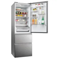 Frigider Haier HTW5618DNMG cu congelator jos 360 l / 185 cm / Inox photo 7