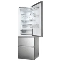 Frigider Haier HTW5618DNMG cu congelator jos 360 l / 185 cm / Inox photo 9
