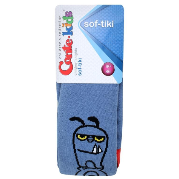 Colanți pentru băieți Conte Kids SOF-TIKI 80 - 86 / Denim photo 2