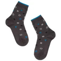 Șosete pentru băieți Conte ESLI 21C-90 14 / Graphite