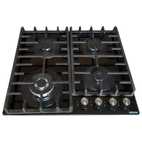 Газовая варочная панель Backer BIH60- 404F Закаленное стекло / Черный