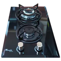 Plită încorporabilă pe gaz Tornado TR322CS ECO Sticlă călită / Black