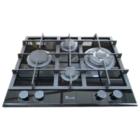 Газовая варочная панель Tornado TR4020HM ROMB Закаленное стекло / Черный