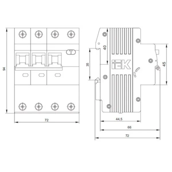 Автоматический выключатель IEK MAD24-6-032-C-300 Силовой / 300 A photo 5