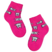 Șosete pentru fetiţe Conte SOF-TIKI 21C-13 12 / Pink