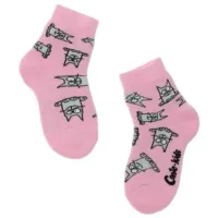 Șosete pentru fetiţe Conte SOF-TIKI 21C-13 12 / Pink