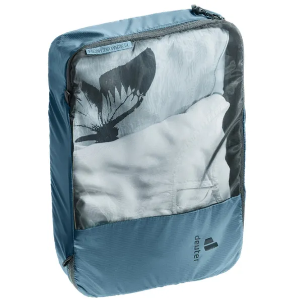 Husă pentru haine Deuter Mesh Zip Pack 5 l / Neylon / Atlantic photo 1