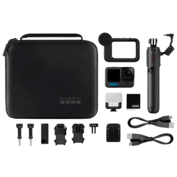 Cameră action GoPro Hero 12 + Creator Edition 27 MP / 1720 mAh / Black photo 10