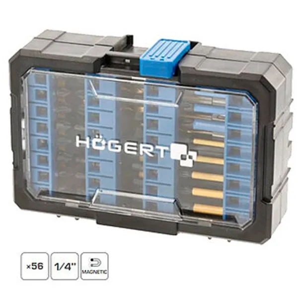 Набор бит Hoegert HT1S803  Количество в наборе - 56 photo 2